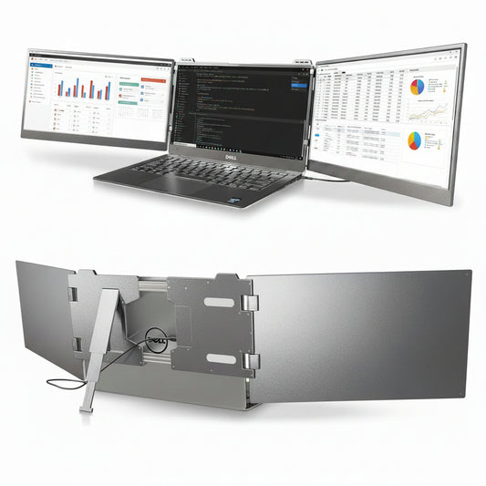 Portable Triple Screen Laptop Extender 15.6" | FHD 1080P IPS | 3.5 lbs | Wimmi